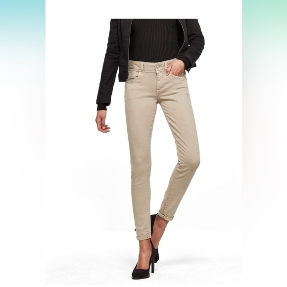 G star Raw-LYNN MID WAIST SKINNY JEANS caramel Color - Picture 10 of 12